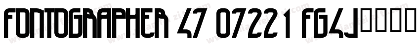 Fontographer 47 07221 FG4J字体转换
